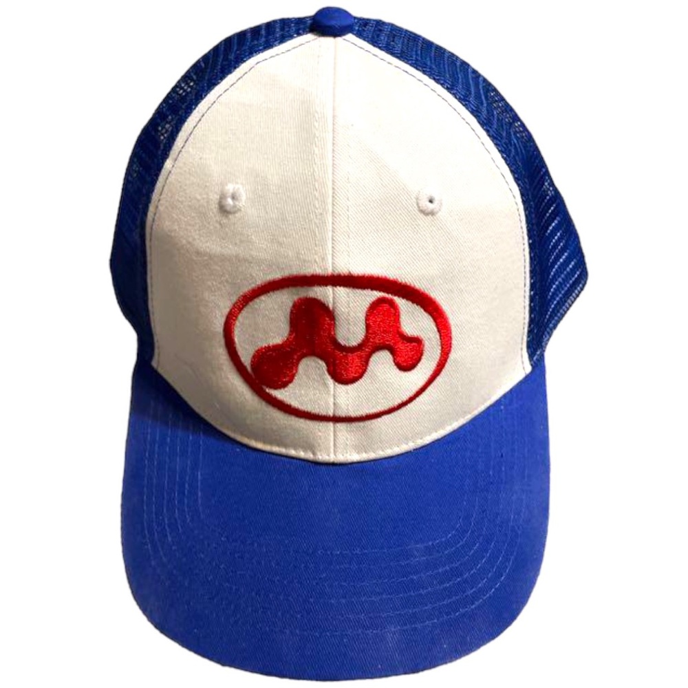 Mowalola Blue Puff Puff Trucker